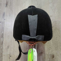 VINTAGE: DISPLAY ONLY Velvet Helmet, harness, tag, extra foam, 2 covers *new, older
