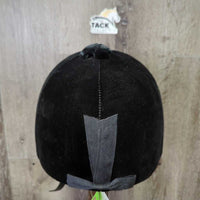 VINTAGE: DISPLAY ONLY Velvet Helmet, harness, tag, extra foam, 2 covers *new, older
