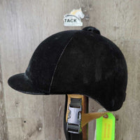 VINTAGE: DISPLAY ONLY Velvet Helmet, harness, tag, extra foam, 2 covers *new, older
