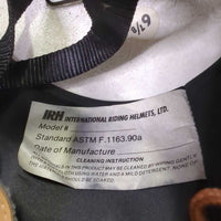 VINTAGE: DISPLAY ONLY Velvet Helmet, harness, tag, extra foam, 2 covers *new, older
