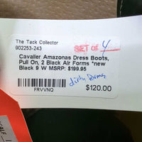 Dress Boots, Pull On, 2 Black Air Forms *new, dirty forms
