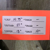 REPURPOSE LEATHER *1 ONLY LEFT Field Boot, Zip, Cardboard Form *new, inside marker, older
