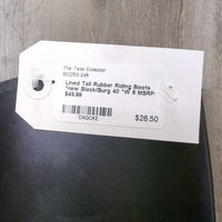 Lined Tall Rubber Riding Boots *new
