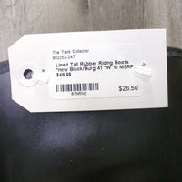 Lined Tall Rubber Riding Boots *new
