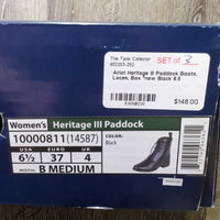 Paddock Boots, Laces, Box *new
