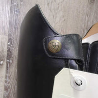 Dress Boots, Zips, Box, 1 Black Ariat Bag, 1 Cardboard Form *new, scratches
