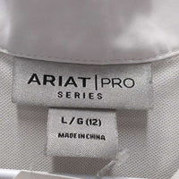 LS Sun Shirt, 1/4 Snap Up, Snap Collar, mesh sleeves *vgc, seam puckers, 26.5
