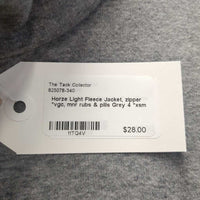 Light Fleece Jacket, zipper *vgc, mnr rubs & pills
