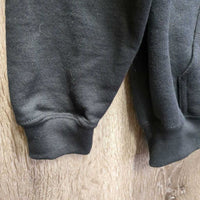 Hvy Sweatshirt Hoodie Jacket, zipper "For the Love of Horses" *xc/like new, v.mnr hair & puckers
