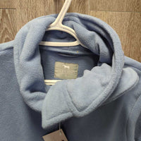 Velcro Cowl Neck Zip Up Sweater, tags *new, mnr pills
