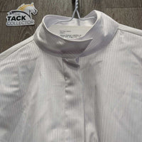 JUNIORS LS Show Shirt, Snap Collar *xc, older?, seam puckers
