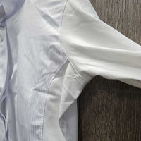 JUNIORS LS Show Shirt, Snap Collar *xc, older?, seam puckers
