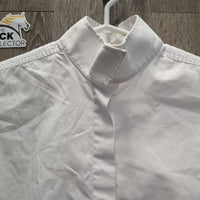 JUNIORS SS Show Shirt Show Shirt, Snap Collar *vgc, older?, seam puckers
