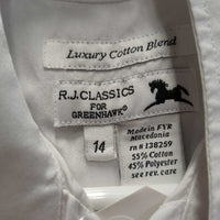 JUNIORS SS Show Shirt Show Shirt, Snap Collar *vgc, older?, seam puckers
