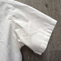 JUNIORS SS Show Shirt Show Shirt, Snap Collar *vgc, older?, seam puckers
