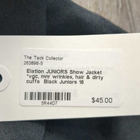 JUNIORS Show Jacket *vgc, mnr wrinkles, hair & dirty cuffs
