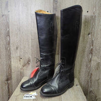 Thick Field Boots, Pull on *gc/vgc, rubs, clean, creases, inner stains, creases, replaced laces, older, scratches
