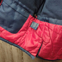 Juniors Winter Jacket, Hood, "fur" trim, Zipper *vgc, mnr wrinkles & threads
