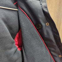 Juniors Winter Jacket, Hood, "fur" trim, Zipper *vgc, mnr wrinkles & threads

