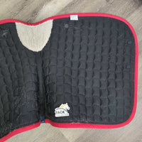 Quilt Jumper Pad, x4 piping *gc, clean, cut tabs, pilly, faded, mnr hair, rubs, stains
