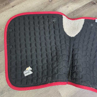 Quilt Jumper Pad, x4 piping *gc, clean, cut tabs, pilly, faded, mnr hair, rubs, stains
