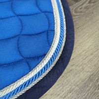 Quilt Jumper Pad, x4 piping, fleece wither, *gc, mnr dirt, hair, rubs, pills, faded, stains
