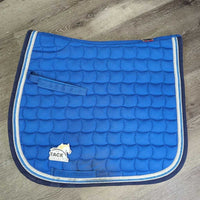 Quilt Jumper Pad, x4 piping, fleece wither, *gc, mnr dirt, hair, rubs, pills, faded, stains
