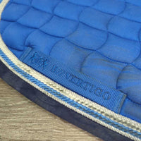 Quilt Jumper Pad, x4 piping, fleece wither, *gc, mnr dirt, hair, rubs, pills, faded, stains
