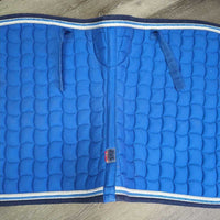 Quilt Jumper Pad, x4 piping, fleece wither, *gc, mnr dirt, hair, rubs, pills, faded, stains
