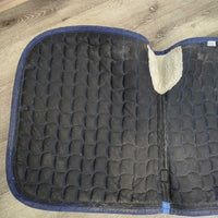 Quilt Jumper Pad, x4 piping, fleece wither, *gc, mnr dirt, hair, rubs, pills, faded, stains

