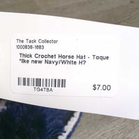 Thick Crochet Horse Hat - Toque *like new
