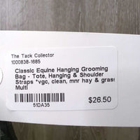 Hanging Grooming Bag - Tote, Hanging & Shoulder Straps *vgc, clean, mnr hay & grass
