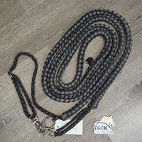 Cotton Rope Lungeing Aid, snaps *gc, mnr rubs, frays, stretched, hair, dirt & snags/frays
