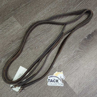 Narrow Nylon Lined Stirrup Leathers *gc/fair, v.rubbed, faded, zholes, scrapes, pulled nylon edges
