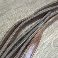 Narrow Nylon Lined Stirrup Leathers *gc/fair, v.rubbed, faded, zholes, scrapes, pulled nylon edges
