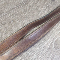 Narrow Nylon Lined Stirrup Leathers *gc/fair, v.rubbed, faded, zholes, scrapes, pulled nylon edges
