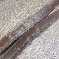 Narrow Nylon Lined Stirrup Leathers *gc/fair, v.rubbed, faded, zholes, scrapes, pulled nylon edges
