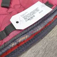 Quilt Jumper Pad, piping *gc, clean, v. pilly, faded, holey edges, mnr hair, puckers, curled edges, stains
