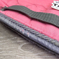 Quilt Jumper Pad, piping *gc, clean, v. pilly, faded, holey edges, mnr hair, puckers, curled edges, stains
