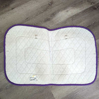 Quilt Jumper Saddle Pad, tabs *gc, clean, dingy, faded, pills, mnr hair, puckers, threads, stains, curled
