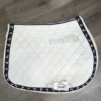 Quilt Jumper Pad, ribbon *fair, clean, dingy, stains, puckers, pilly, mnr hair, holey edges, threads, curled edges, rubs
