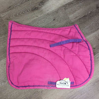 Pillow Jumper Pad, rainbow embroidery, piping *gc, clean, tears, mnr threads, faded, stains, pills, puckers, rubs
