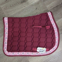 Quilt Jumper Pad, ribbon *gc, clean, v. pilly, lint, mnr hair, puckers, rubs, faded
