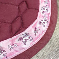 Quilt Jumper Pad, ribbon *gc, clean, v. pilly, lint, mnr hair, puckers, rubs, faded
