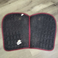 Quilt Jumper Pad, ribbon *gc, clean, v. pilly, lint, mnr hair, puckers, rubs, faded
