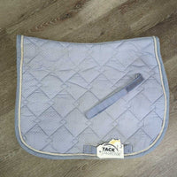 Quilt Jumper Pad, piping *gc, clean, pilly, stains, hair, mnr puckers, rubs, faded, dingy

