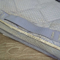 Quilt Jumper Pad, piping *gc, clean, pilly, stains, hair, mnr puckers, rubs, faded, dingy
