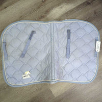 Quilt Jumper Pad, piping *gc, clean, pilly, stains, hair, mnr puckers, rubs, faded, dingy
