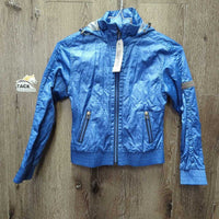 JUNIORSLight Jacket, Mesh Lining, Zipper, Hood *vgc/gc, clean, mnr threads, crinkles, seam puckers
