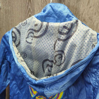 JUNIORSLight Jacket, Mesh Lining, Zipper, Hood *vgc/gc, clean, mnr threads, crinkles, seam puckers
